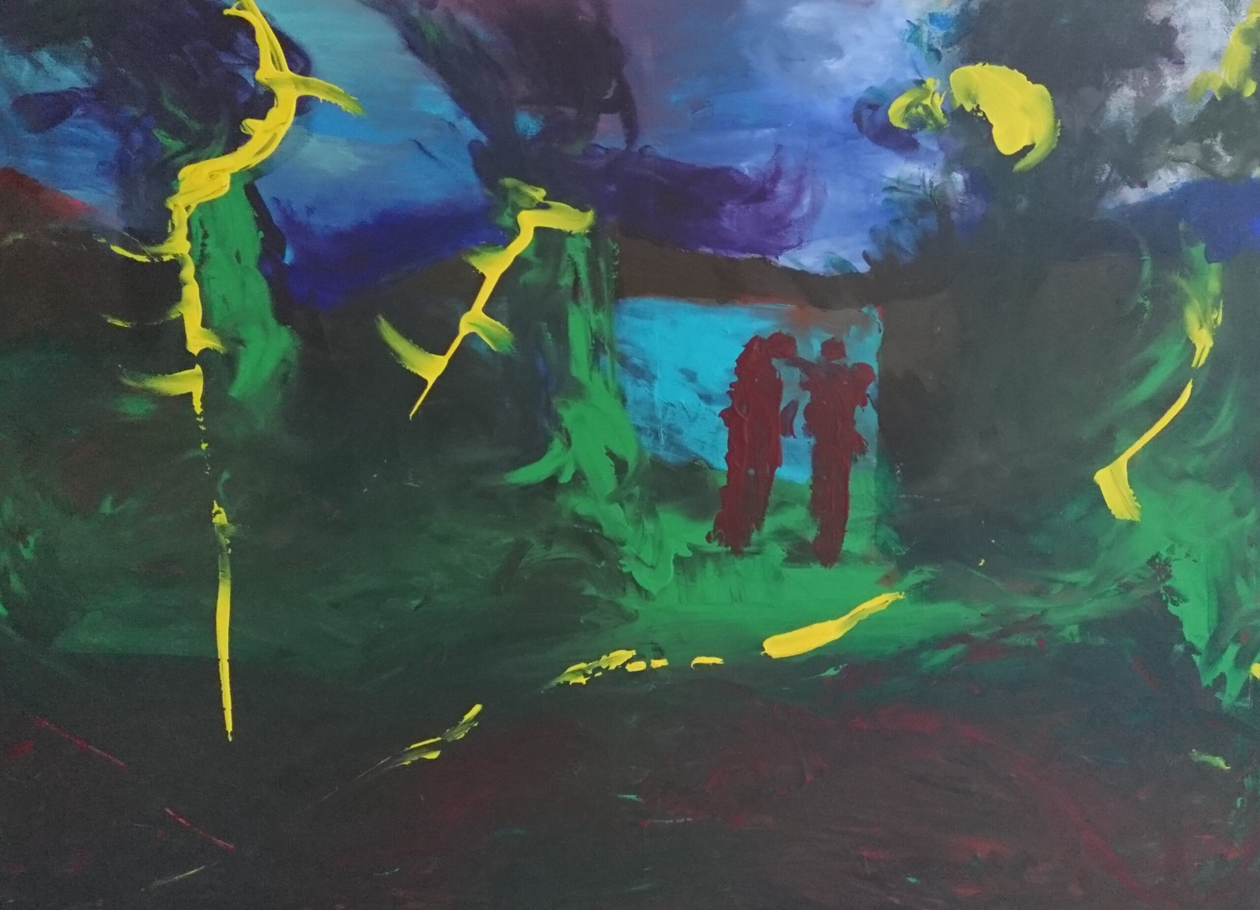 Alonso Gaona’s painting “The Duet”